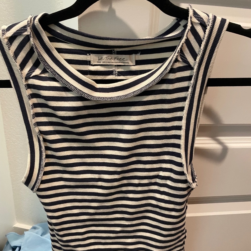 We the Free Striped tank top